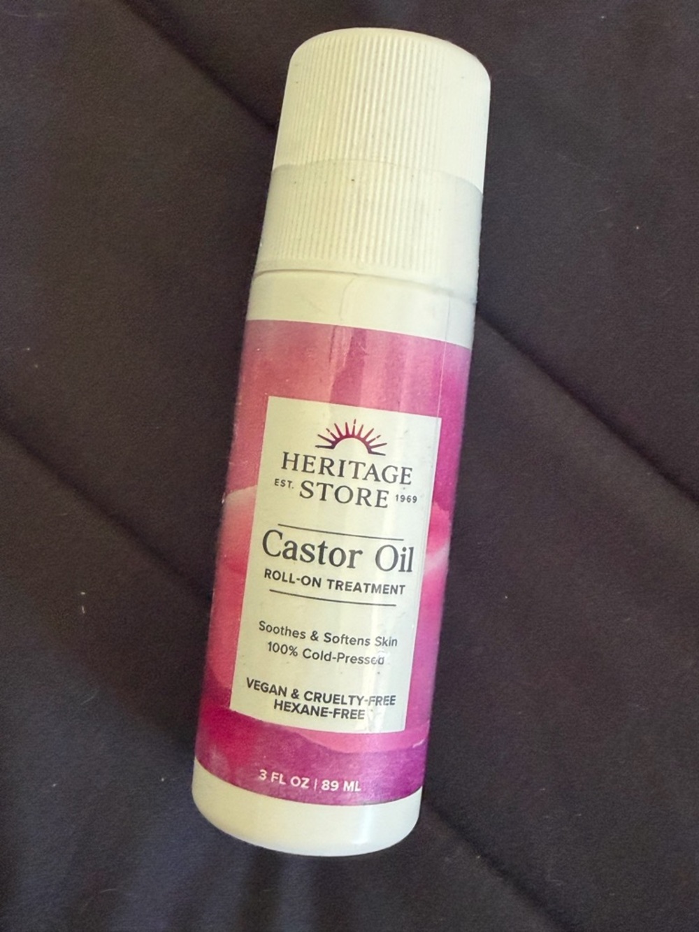 Heritage Store Castor Oil Roll-On new and sealed